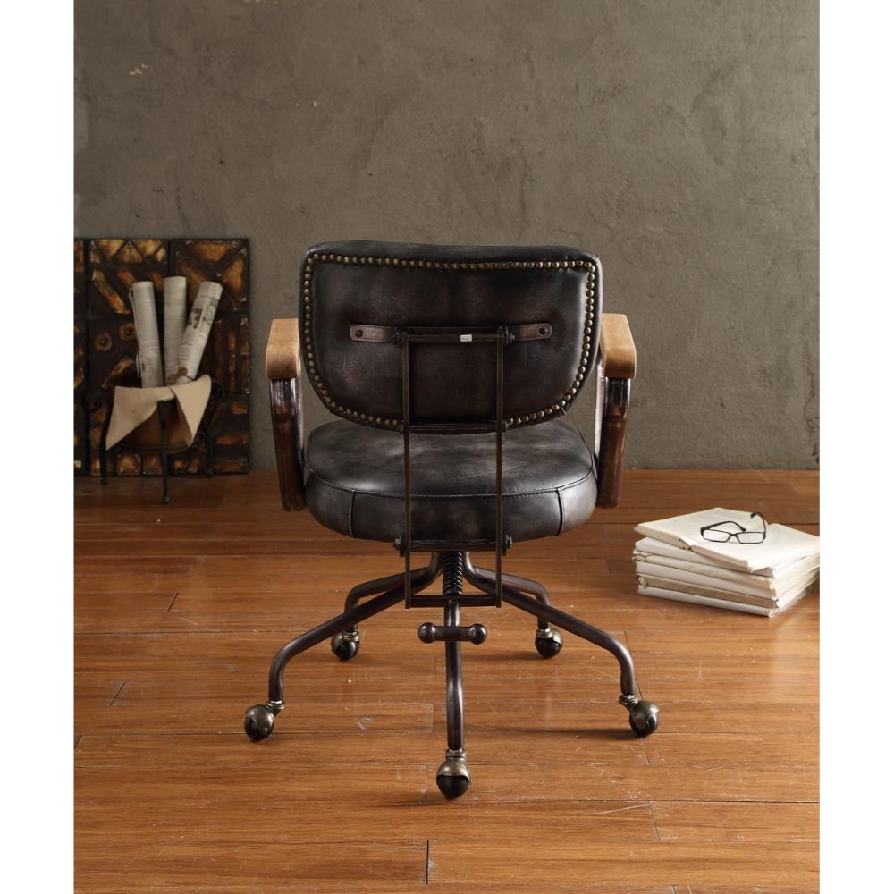 Hallie Black Executive Office Chair - Ornate Home