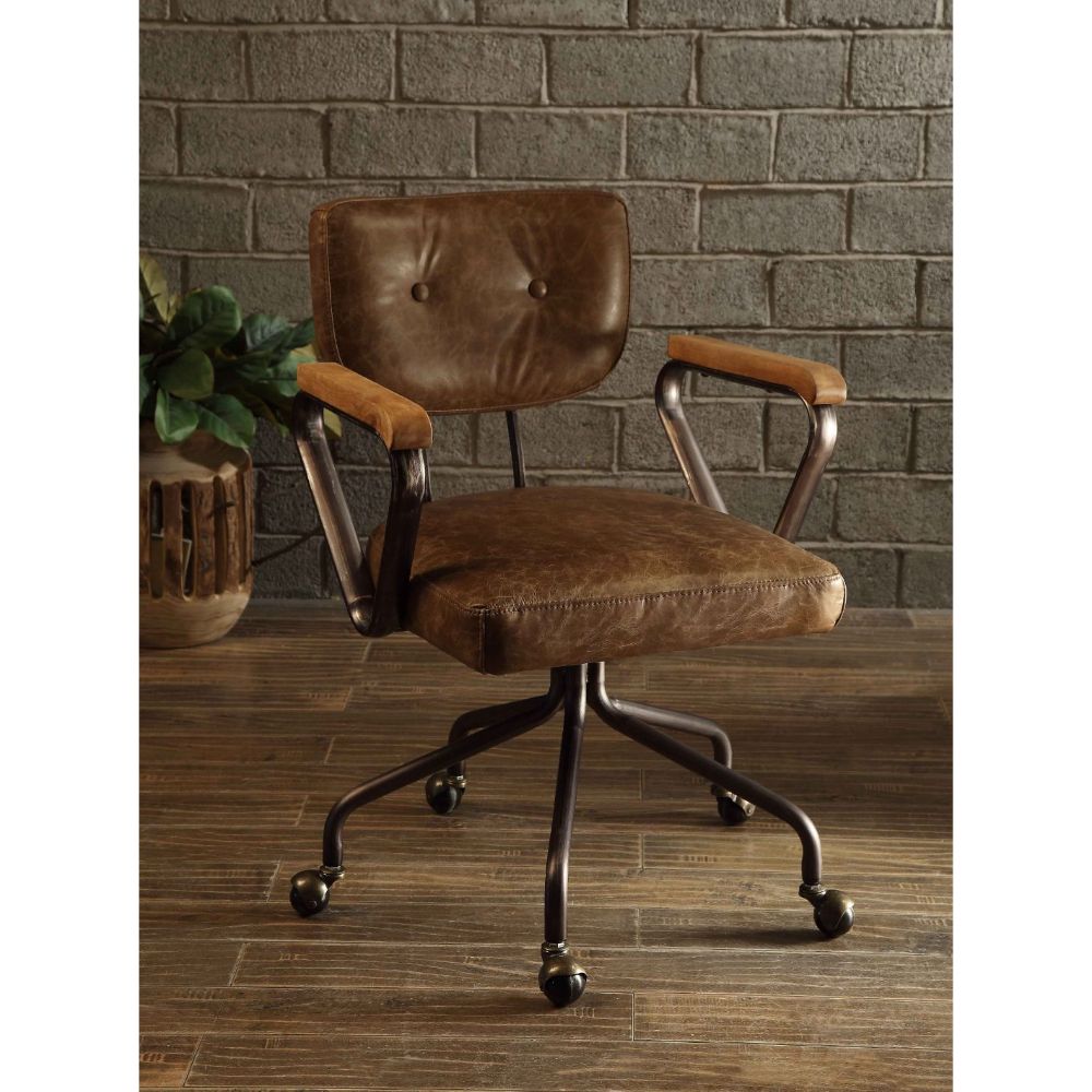 Hallie Whiskey Executive Office Chair - Ornate Home