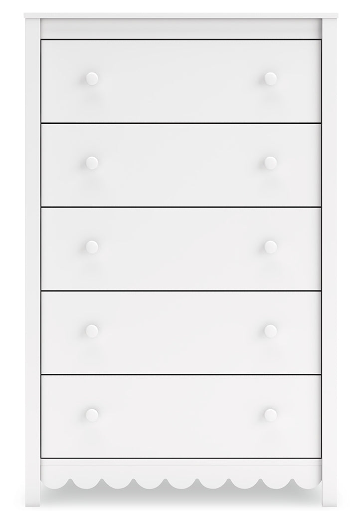 Hallityn White Chest of Drawers (Online Special Price) - Ornate Home
