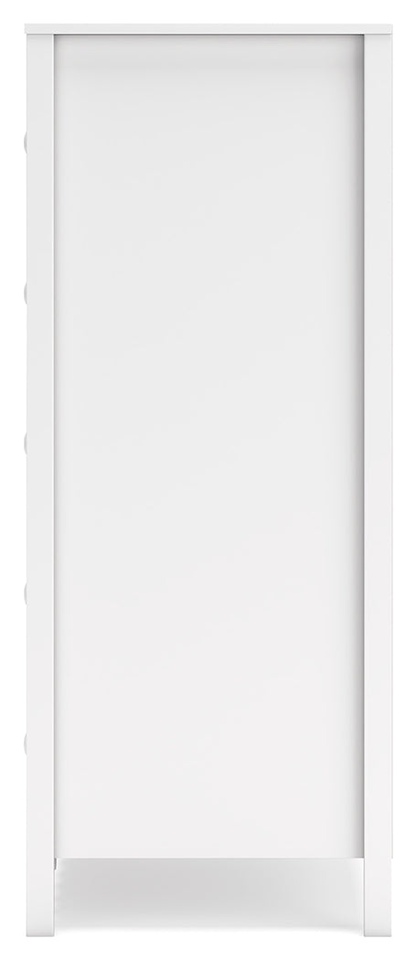 Hallityn White Chest of Drawers - Ornate Home