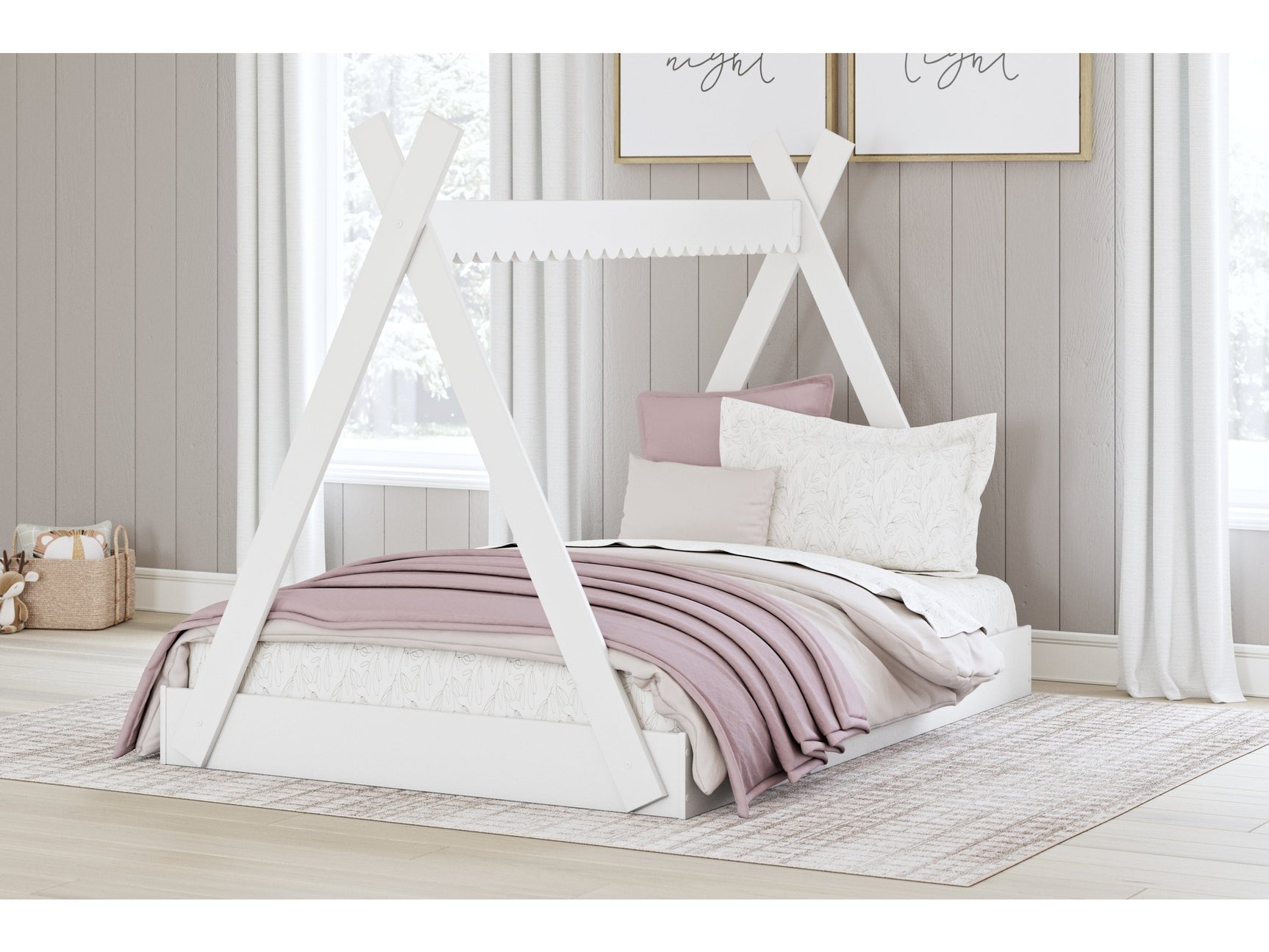 Hallityn White Full Tent Bed (Online Special Price) - Ornate Home