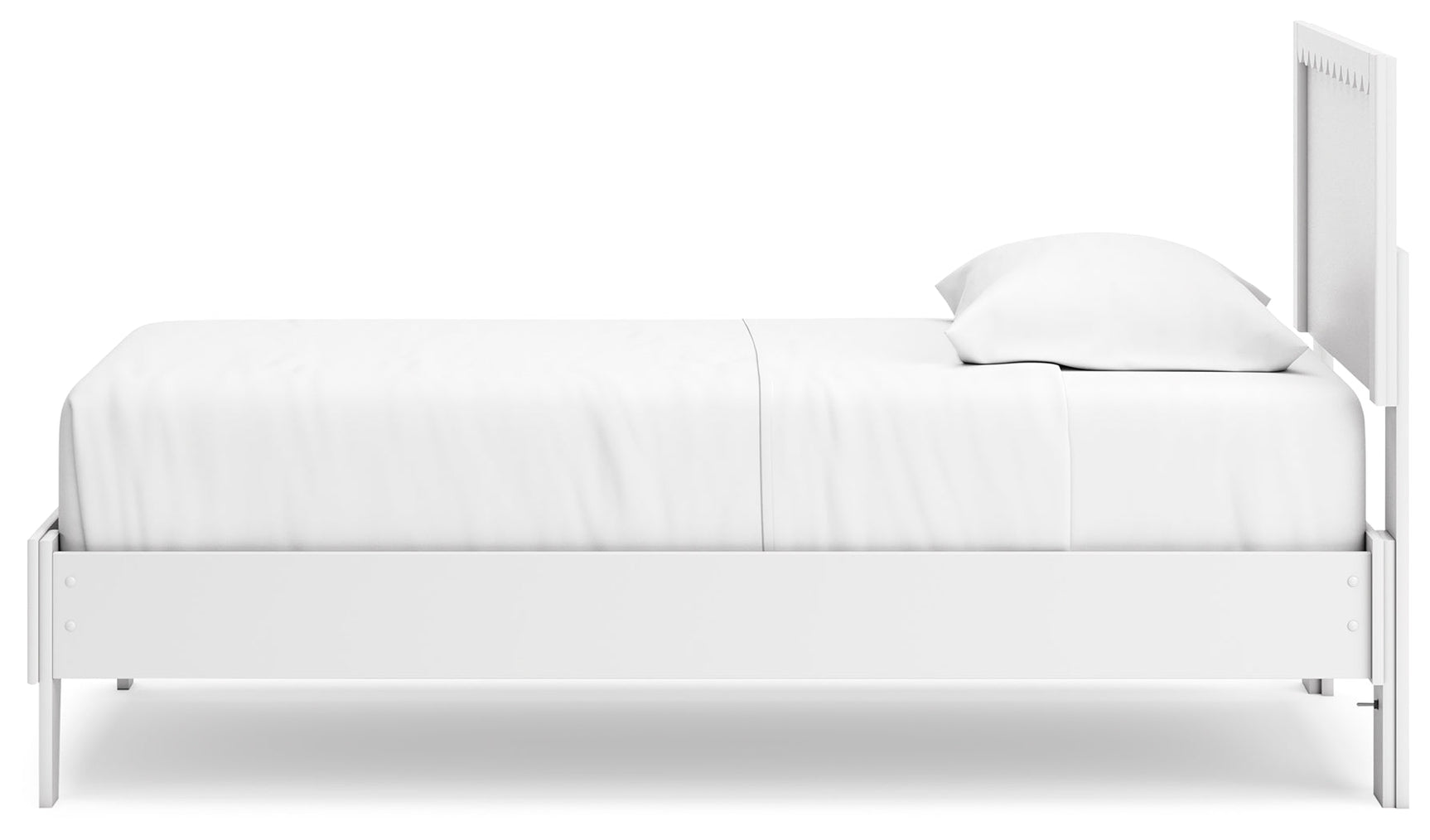 Hallityn White Twin Panel Platform Bed (Online Special Price) - Ornate Home