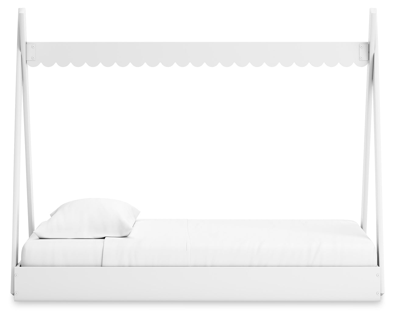 Hallityn White Twin Tent Bed - Ornate Home
