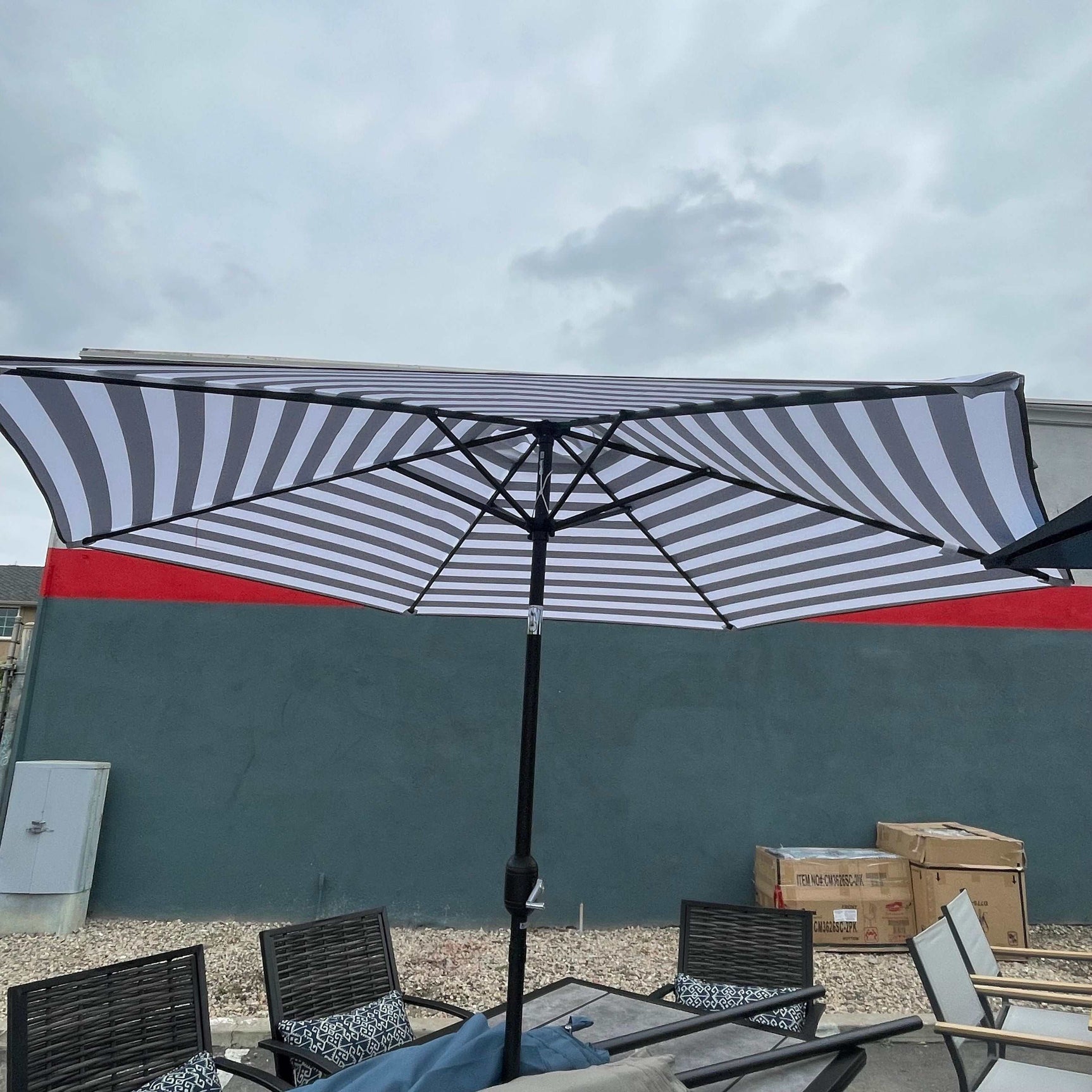 Halo Round Tilting Umbrella - Ornate Home