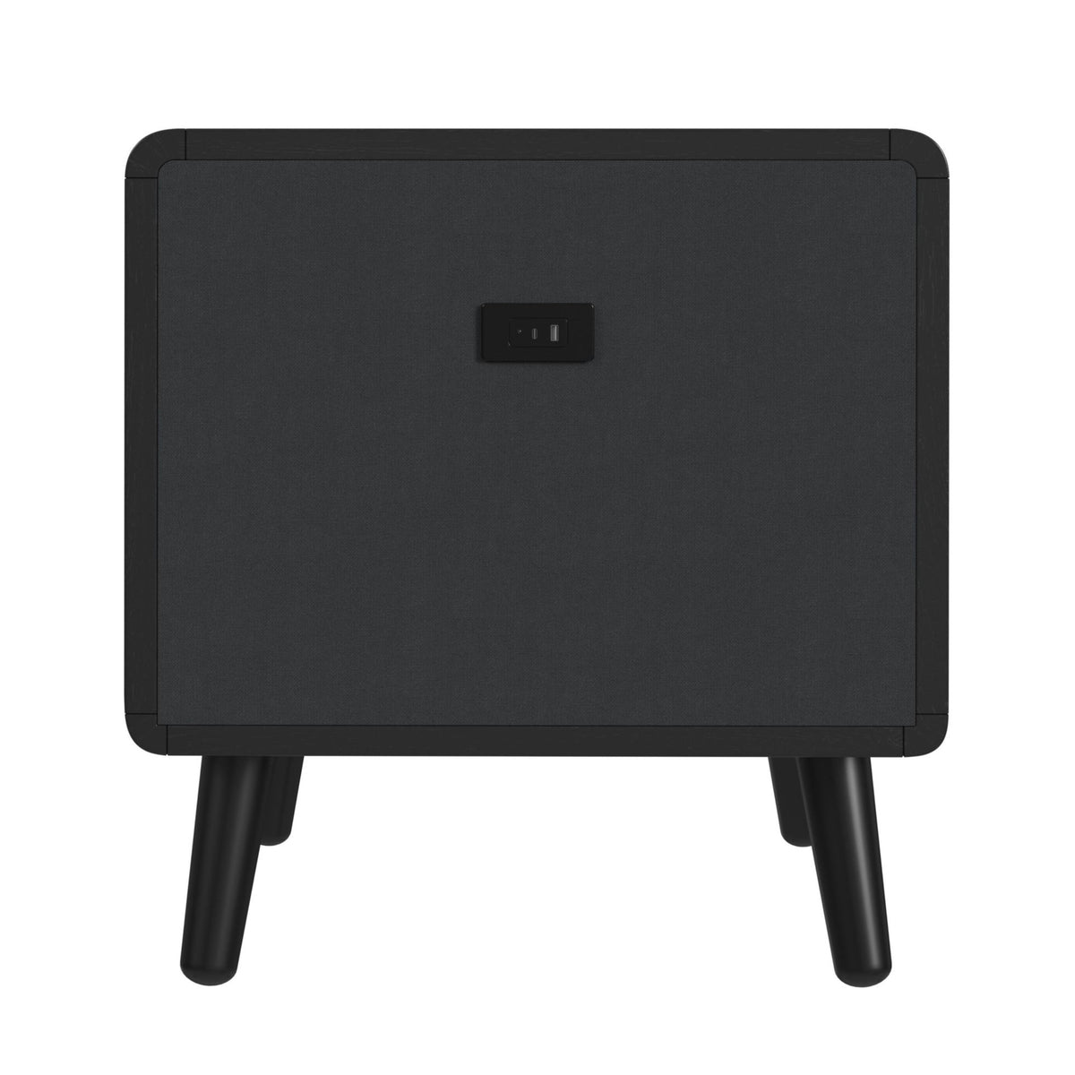Halo Black Square Smart End Table