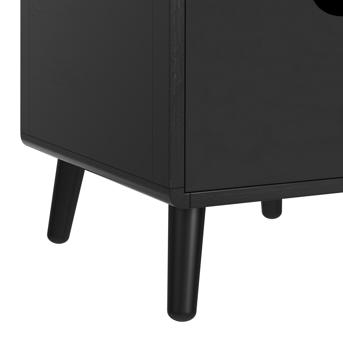Halo Black Square Smart End Table