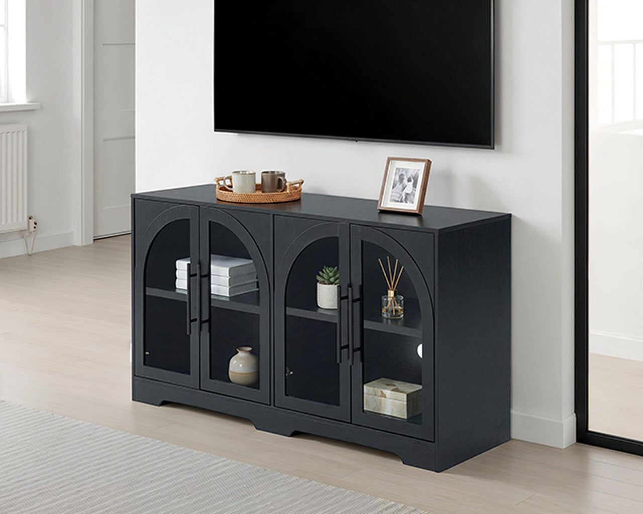 Halstead Black Console - Ornate Home