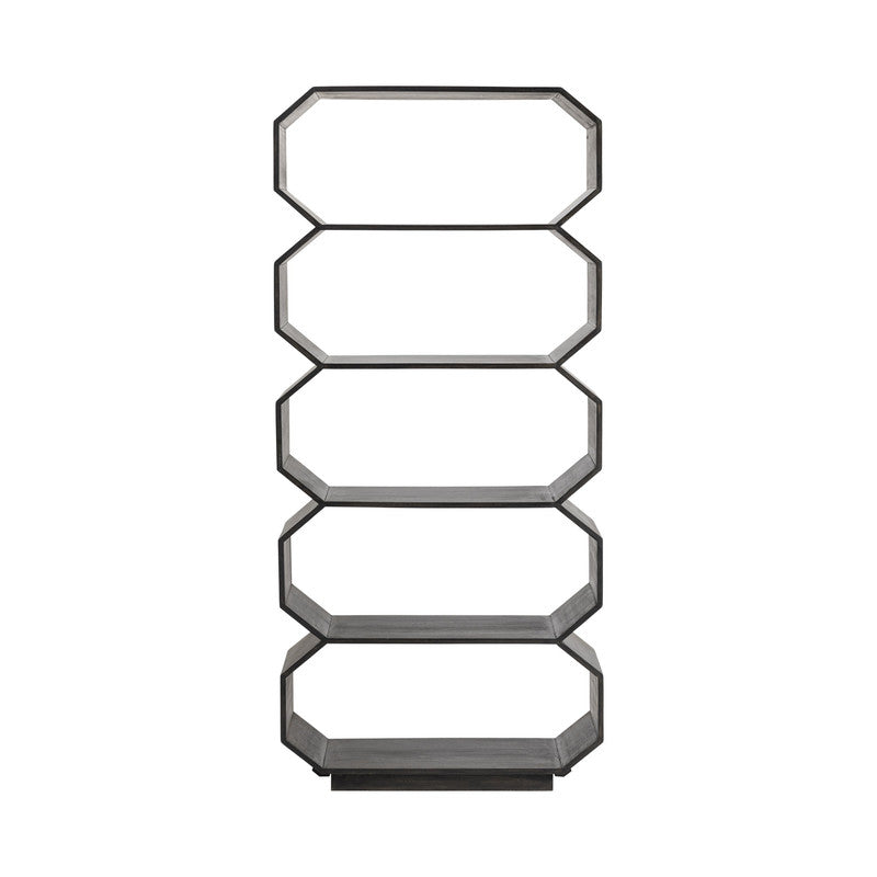 Halston Black Etagere - Ornate Home