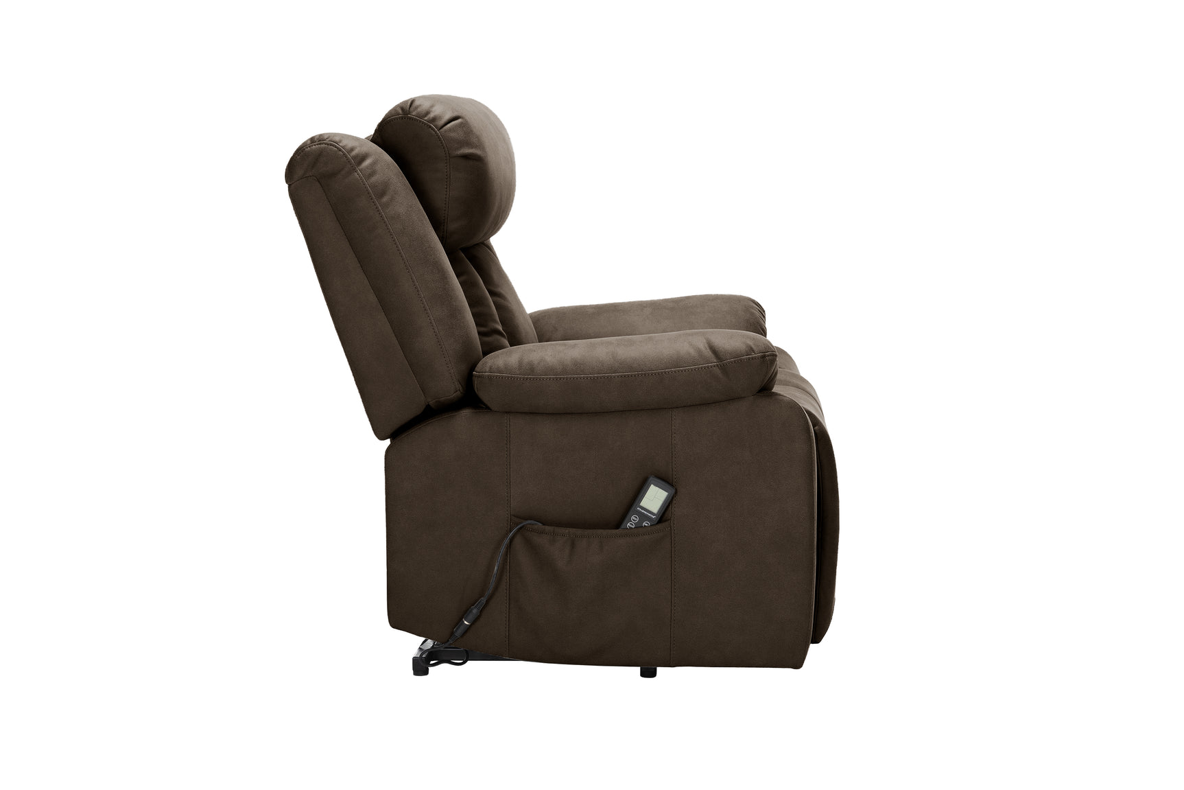 Halston Brown Power Lift Recliner - Ornate Home