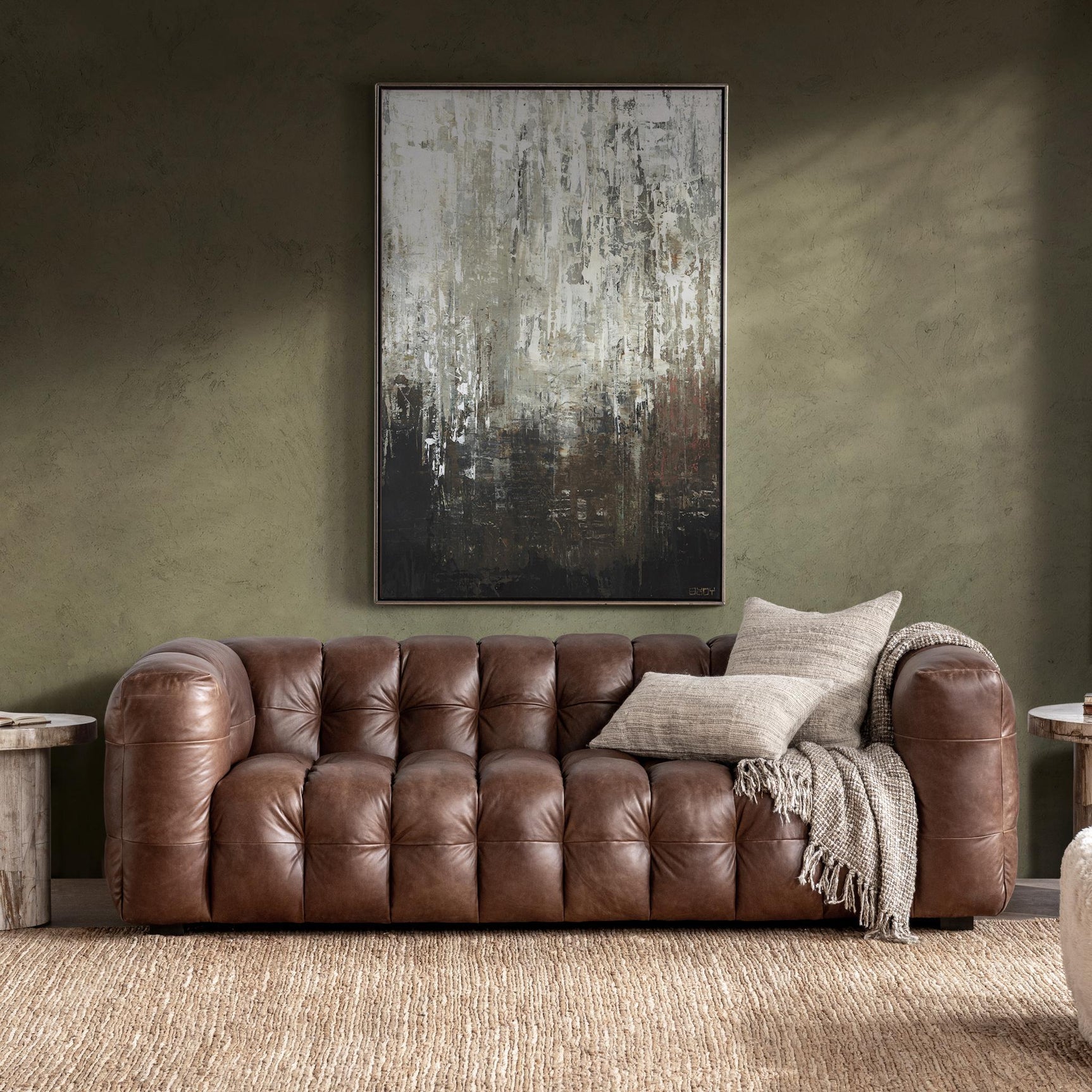Halston Chestnut Elite Sofa - Ornate Home