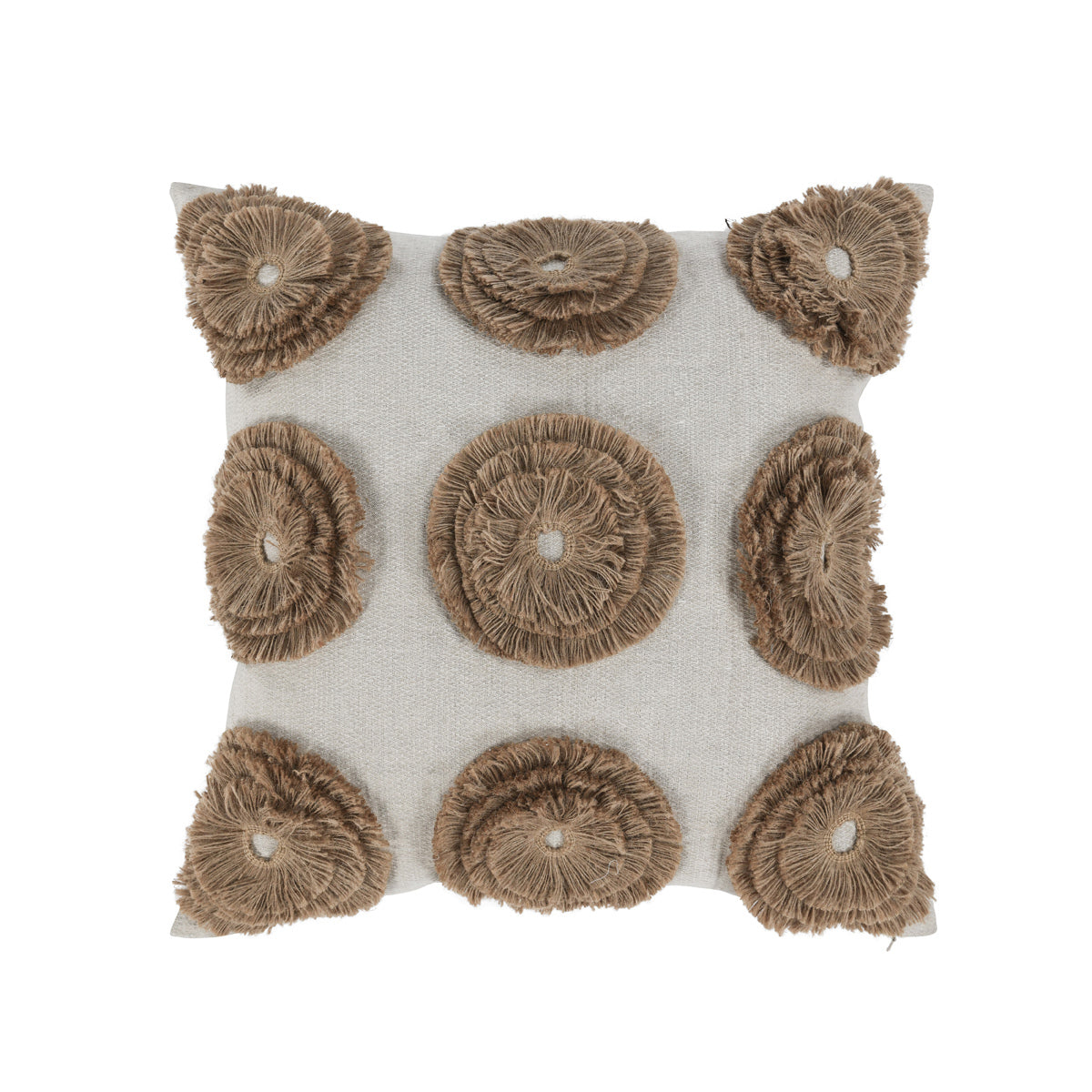 Halston Natural 22x22 Throw Pillow (Set of 2) - Ornate Home