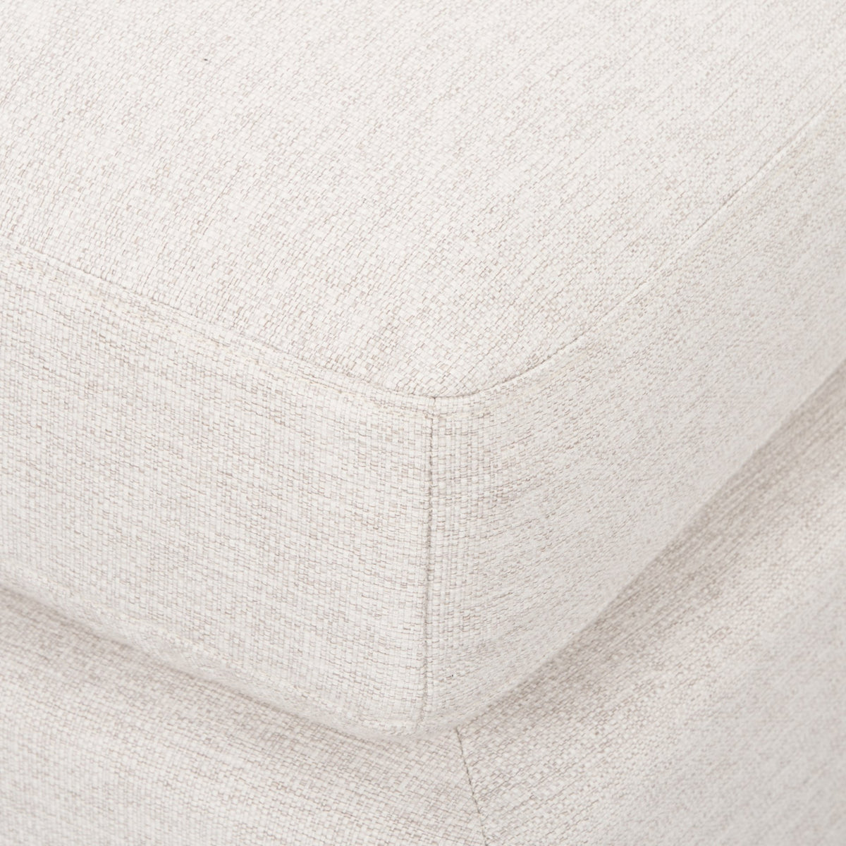 Halston Oatmeal Large Ottoman Performance Fabric - Ornate Home