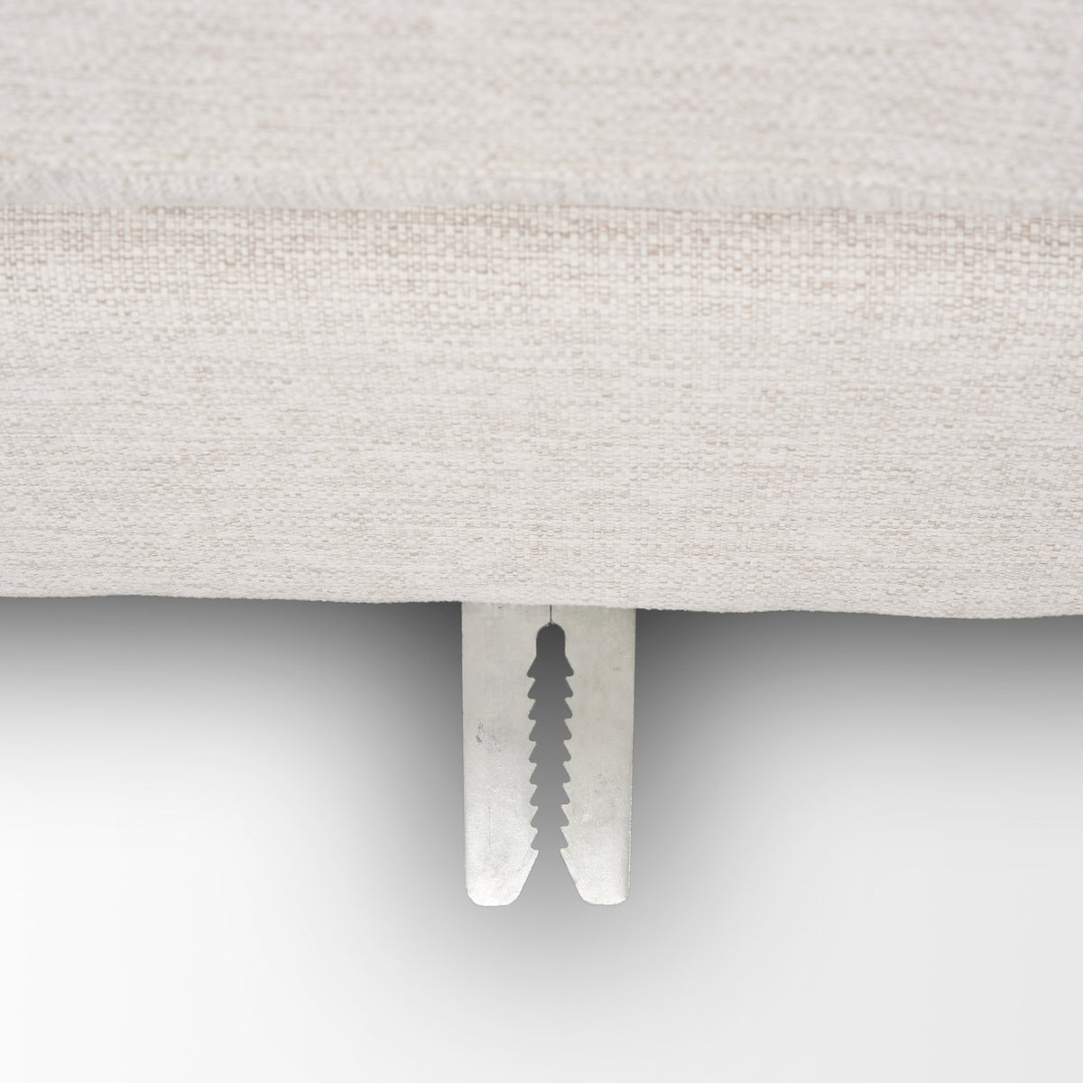 Halston Oatmeal Large Ottoman Performance Fabric - Ornate Home