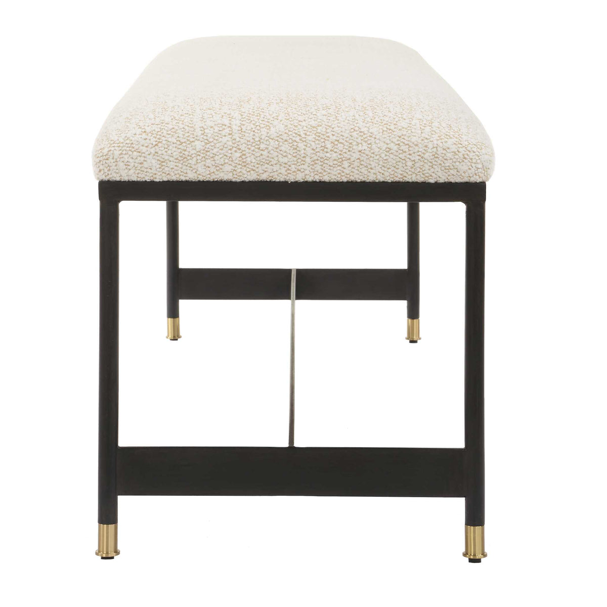 Halston White Upholstered Bench - Ornate Home
