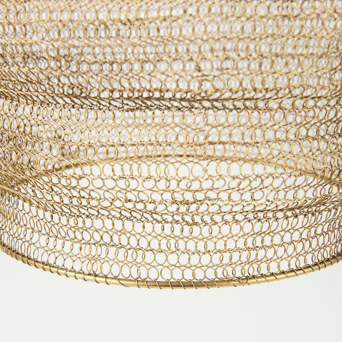 Halycon Gold Mesh and Iron Pendant Light - Ornate Home
