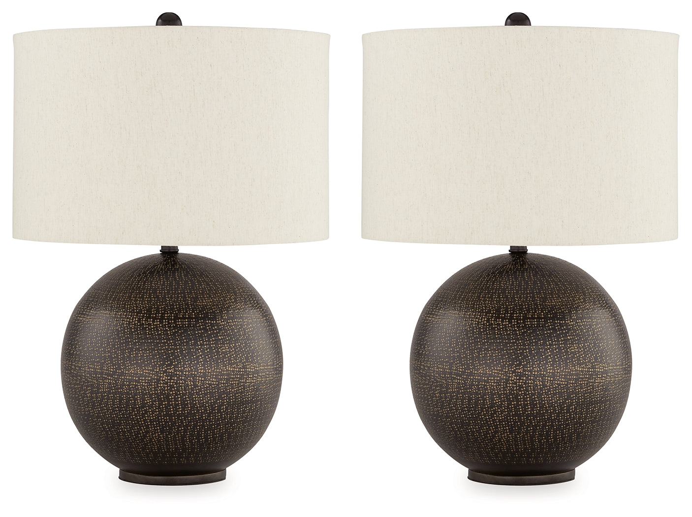 Hambell Black/Gold Table Lamp (Set of 2) - Ornate Home