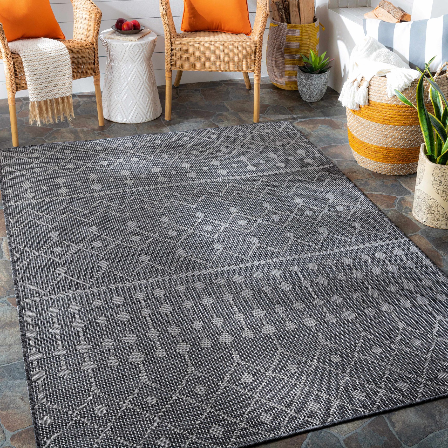 Hamel Flatweave Outdoor Area Carpet - Clearance - Ornate Home