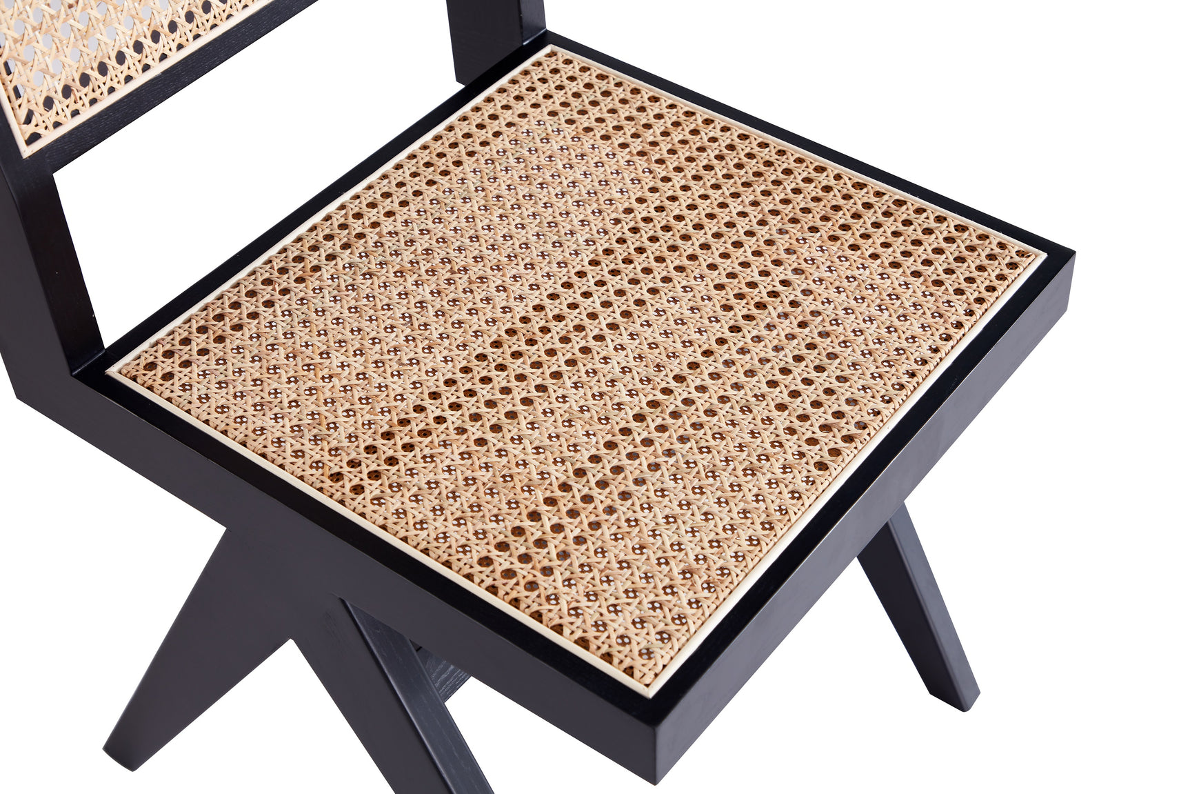 Hamlet Dining Chair in Black and Natural Cane (set of 2) - Ornate Home