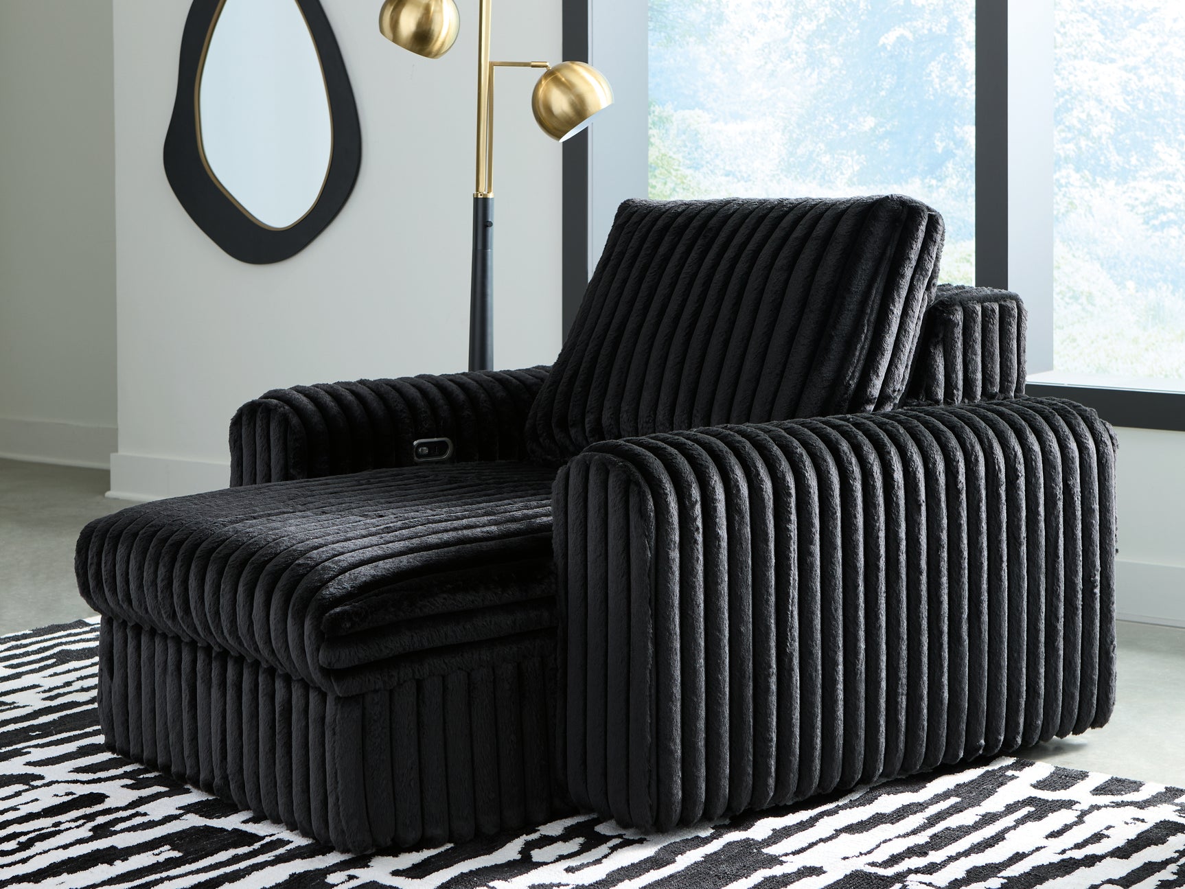 HamlinBay Onyx Power Gliding Chaise (Online Special Price) - Ornate Home