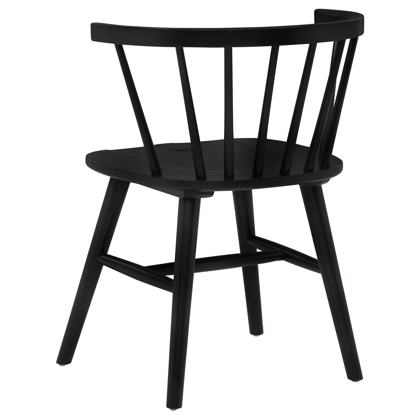 Hamlyn Black 5-piece Round Wood Dining Set - Ornate Home