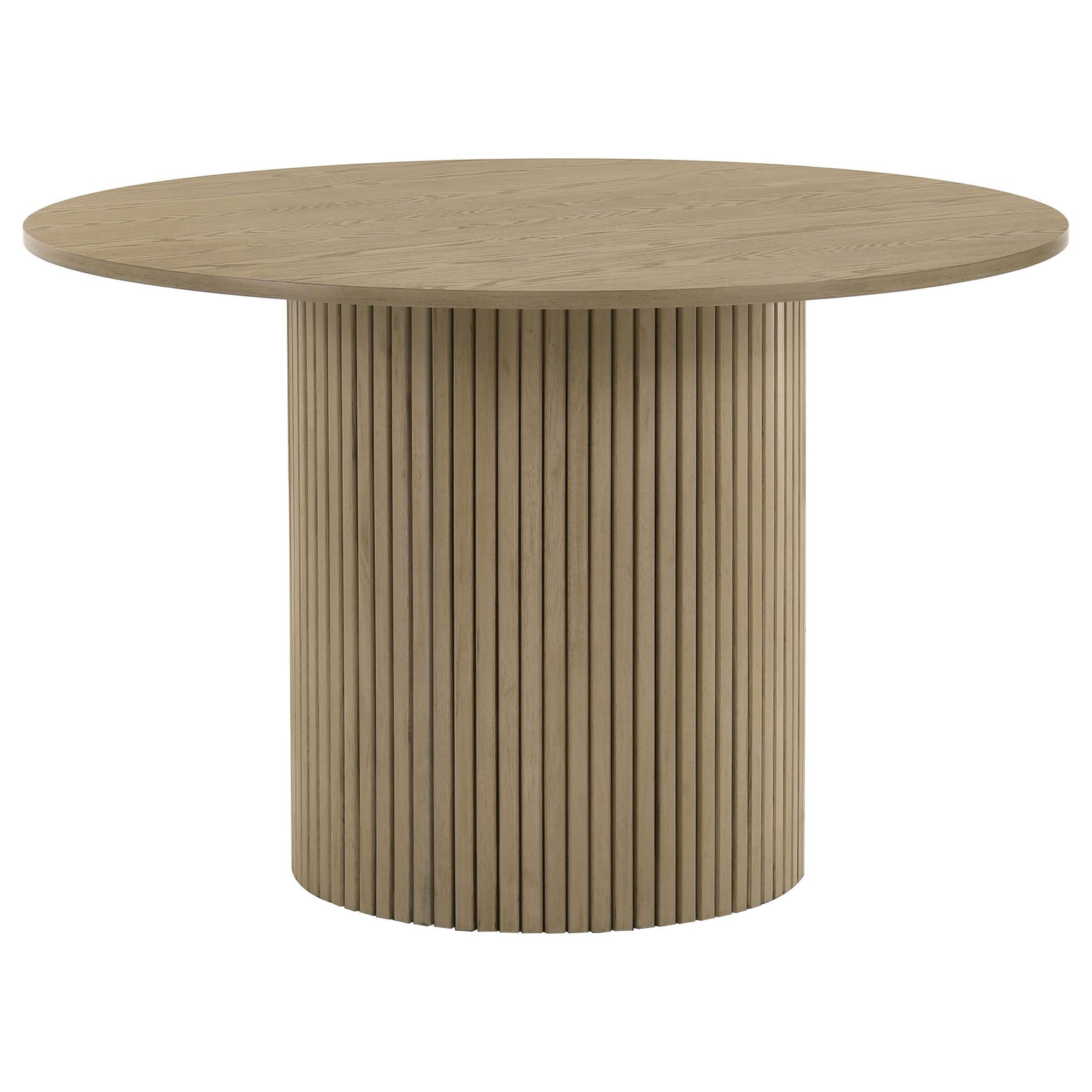 Hamlyn Cream/Natural Oak 5-piece Round Wood Dining Set - Ornate Home