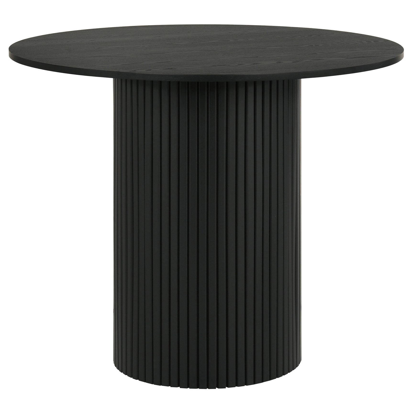 Hamlyn Grey/Black 5-piece Round Wood Counter Height Dining Set - Ornate Home