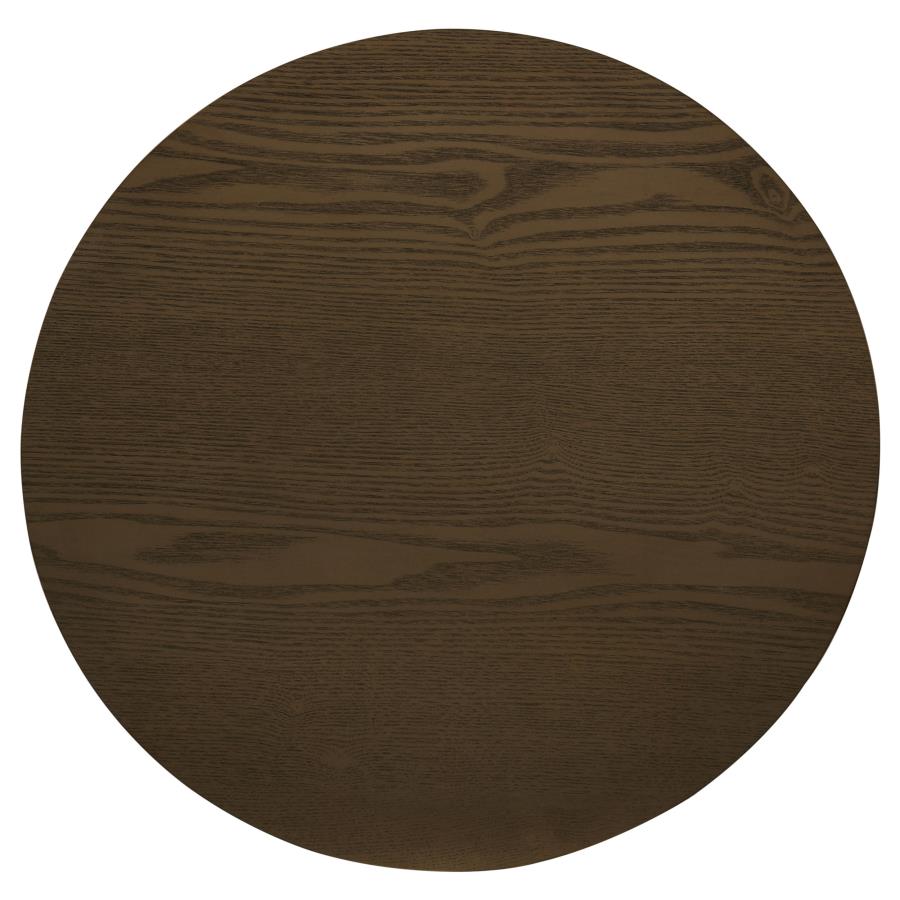 Hamlyn Walnut Round Fluted Occasional Side End Table - Ornate Home