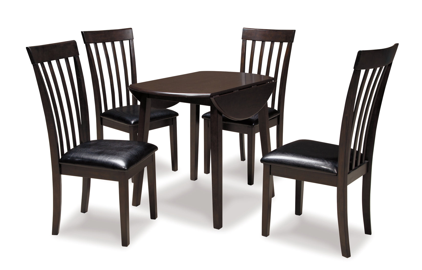 Hammis Dark Brown Dining Table and 4 Chairs - Ornate Home