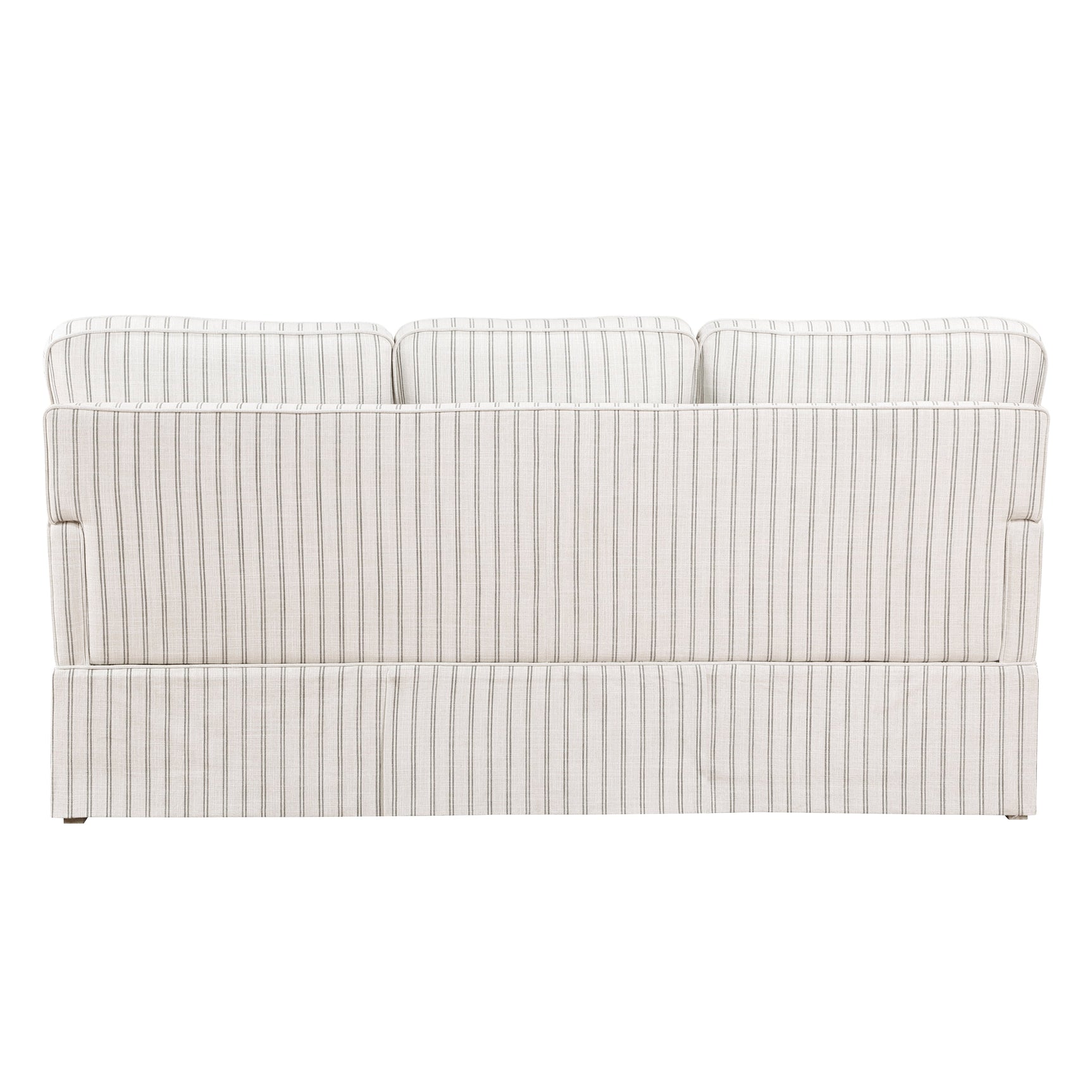 Hampstead White & Gray Stripe Sofa - Ornate Home