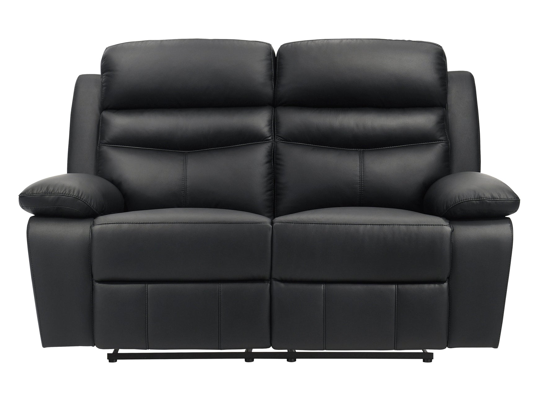 Hancock Black Double Reclining Loveseat - Ornate Home