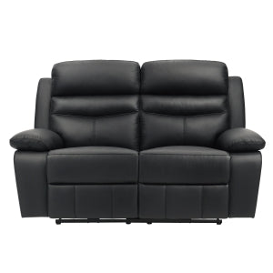 Hancock Black Power Double Reclining Loveseat - Ornate Home