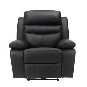 Hancock Black Power Reclining Chair - Ornate Home