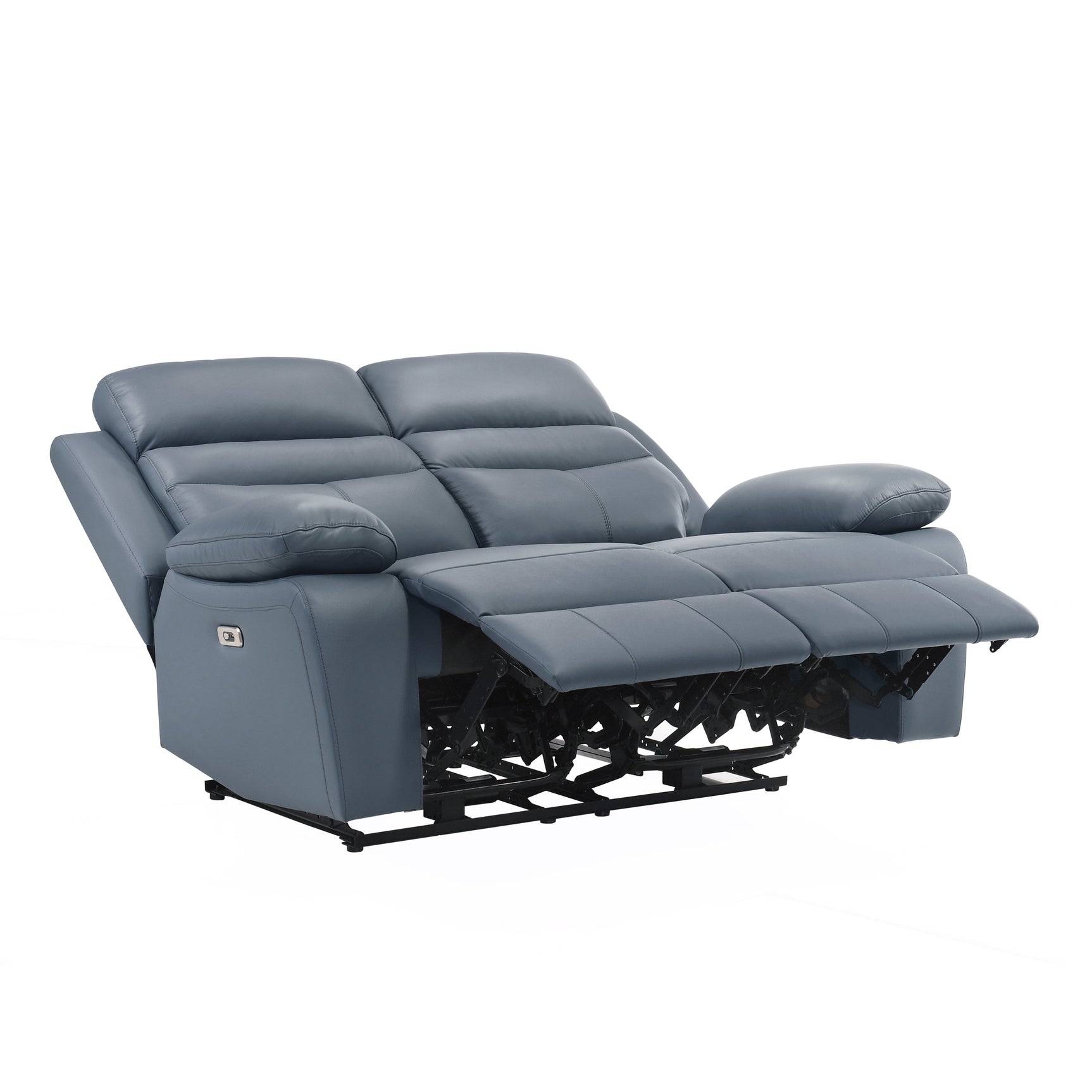 Hancock Gray Power Double Reclining Loveseat - Ornate Home