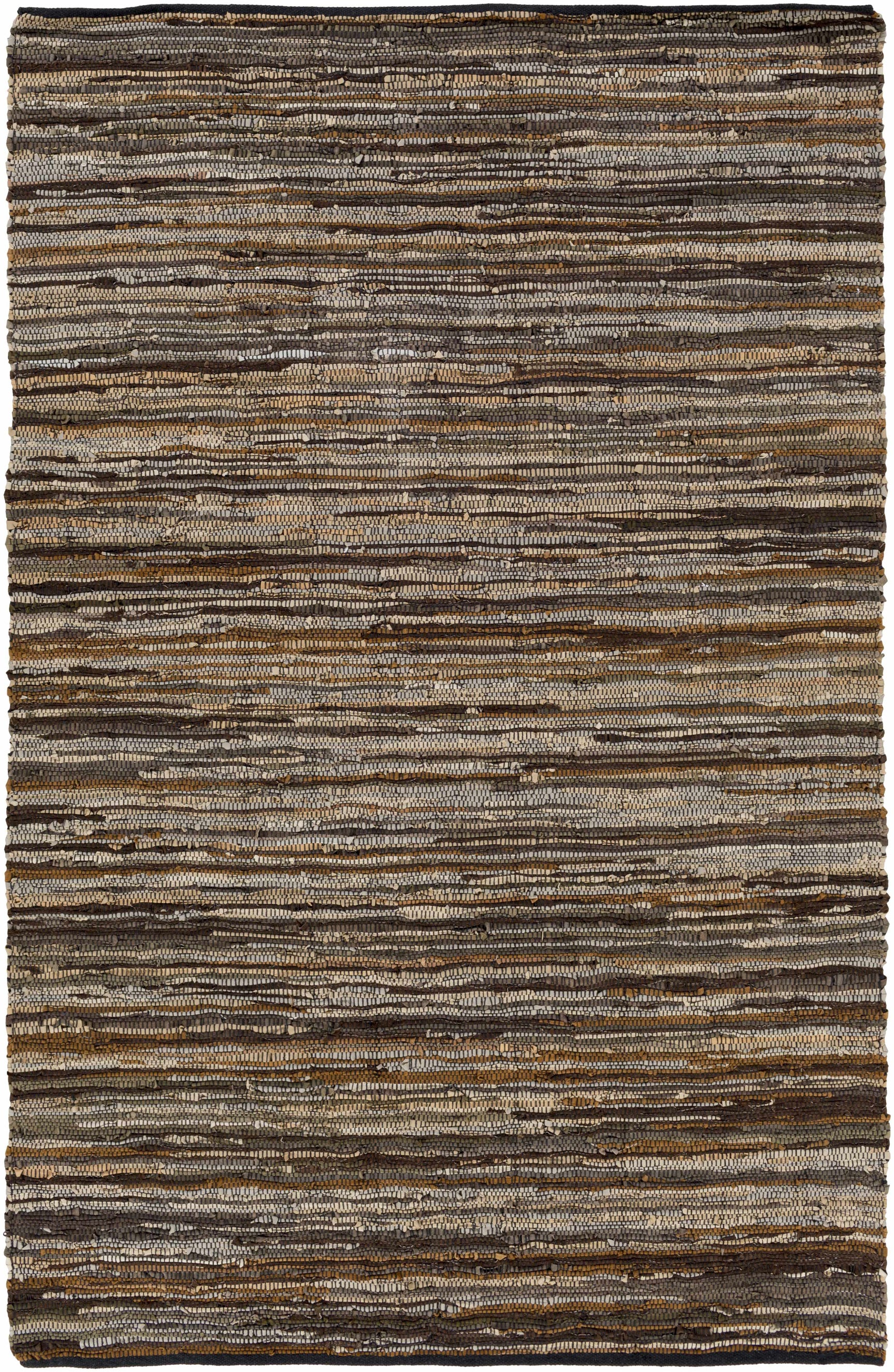 Hand Woven Leather Rag Rug - Clearance - Ornate Home