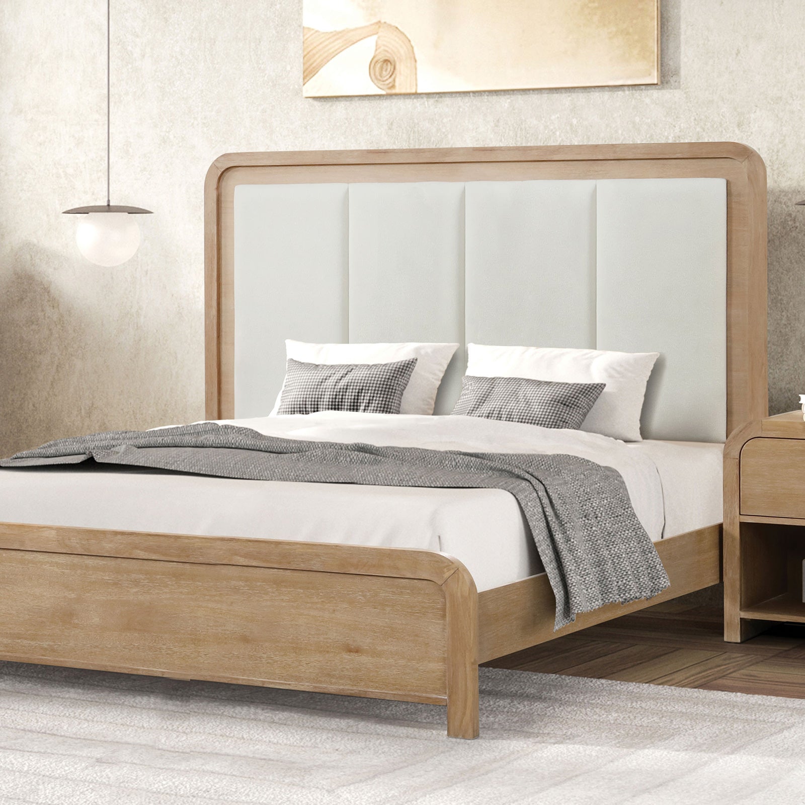 Handforth Natural Queen 4 Piece Bedroom Set - Ornate Home