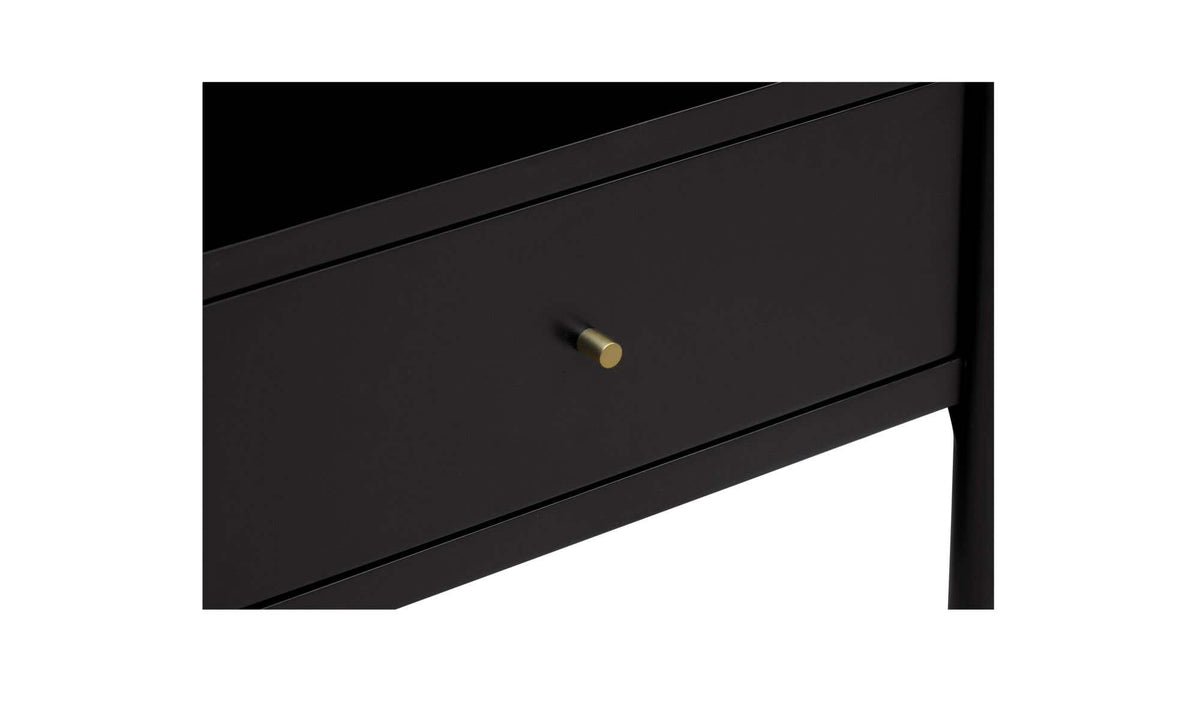 Hannah Black Nightstand - Ornate Home
