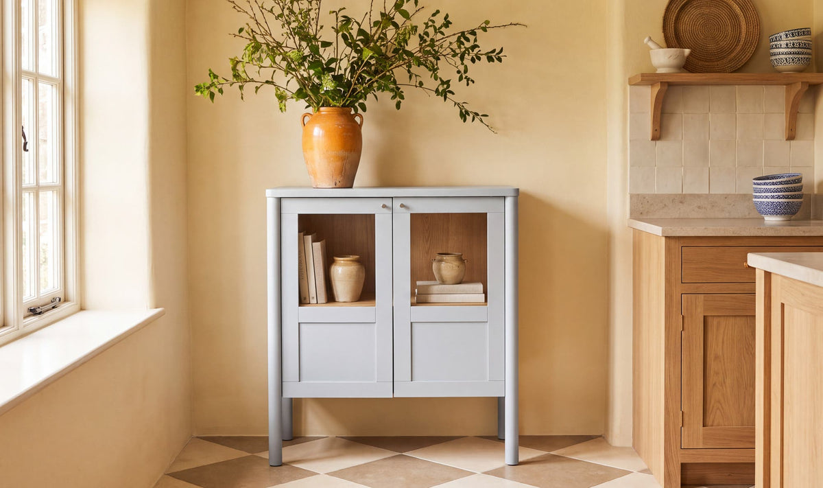 Hannah Blue Small Cabinet - Ornate Home
