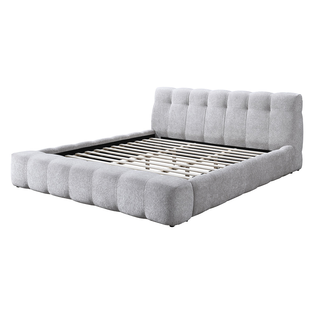 Hannah Gray Queen Bed - Ornate Home