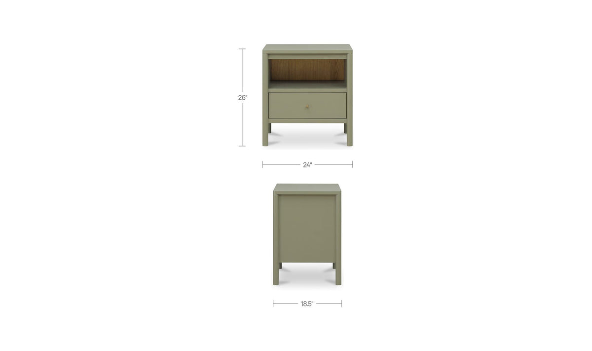 Hannah Green Nightstand - Ornate Home