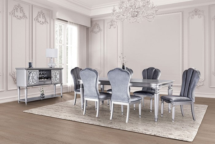 Hannoria Silver Dining Table - Ornate Home
