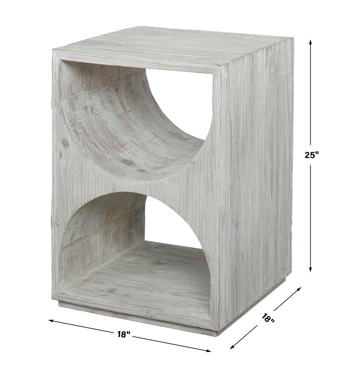 Hans White Side Table - Ornate Home