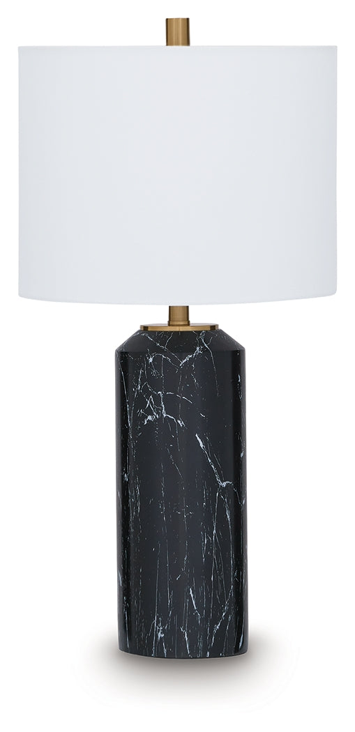 Hanzila Black/Gold Table Lamp (Online Special Price) - Ornate Home
