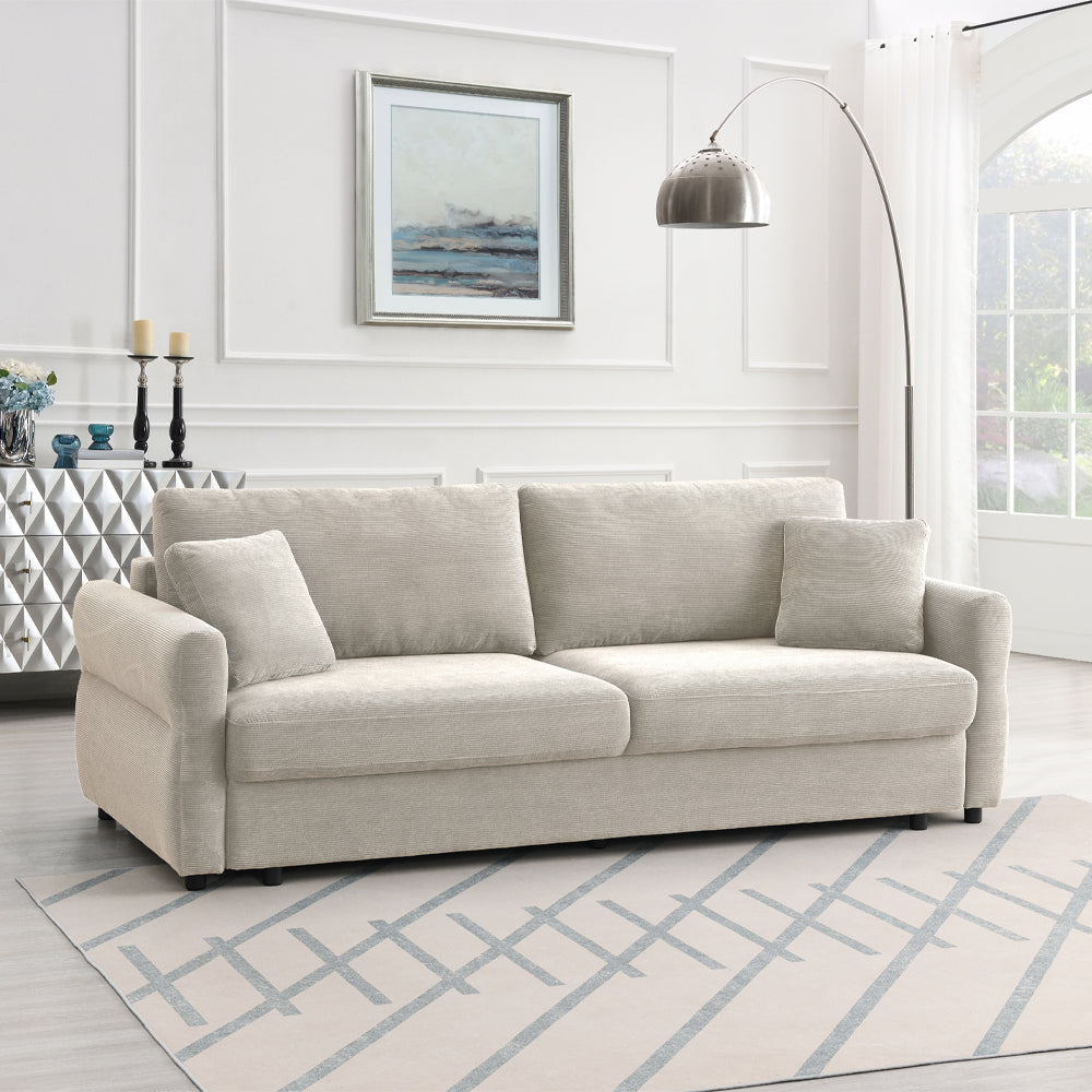 Haran Beige Sofa W/Sleeper - Ornate Home
