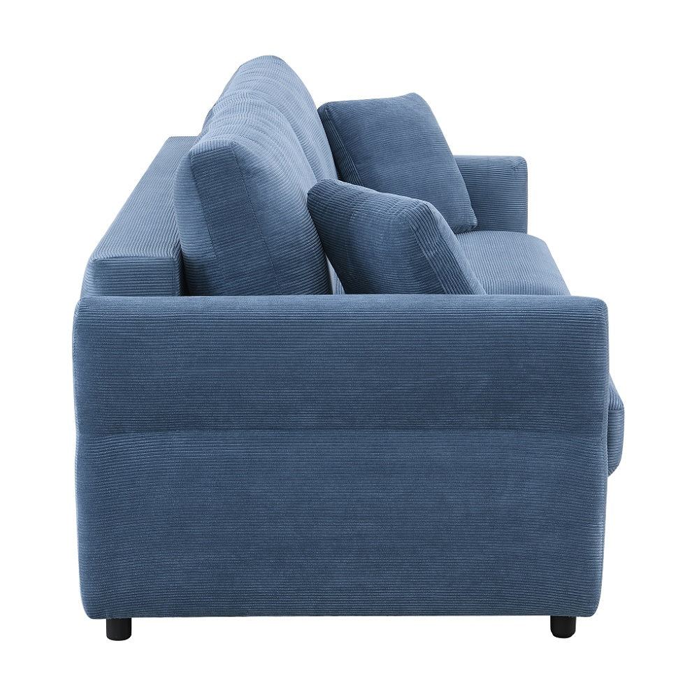 Haran Blue Sofa W/Sleeper - Ornate Home