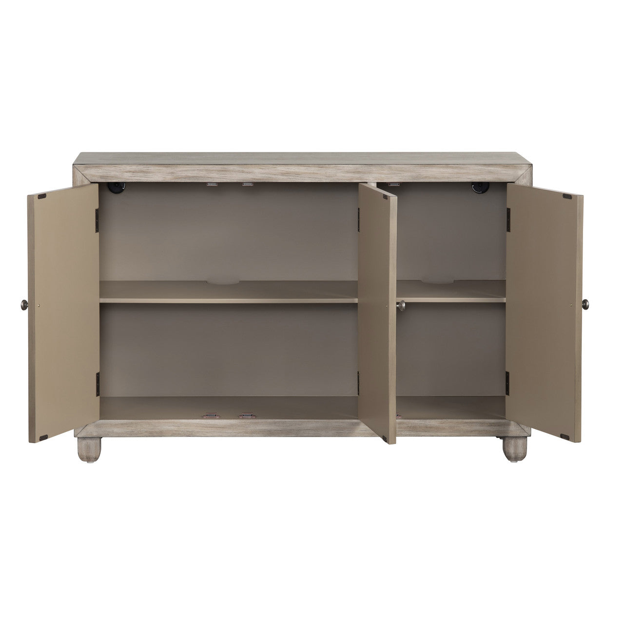Harbor Brown/White Three-Door Sideboard - Ornate Home