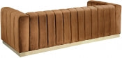 Harbor Saddle 86.5" Velvet Upholstered Sofa - Ornate Home