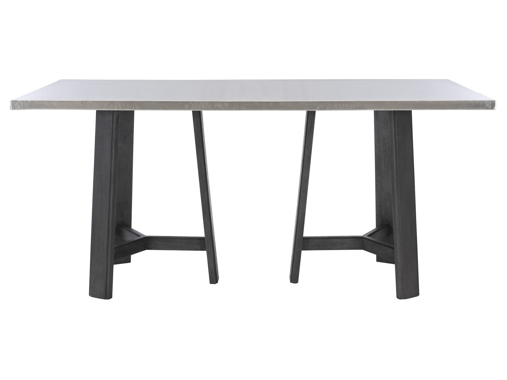 Harding Stainless Steel Rectangular Dining Table - Ornate Home