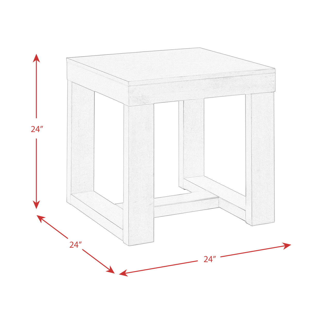 Hardy Cherry 3-Piece Occasional Table Set