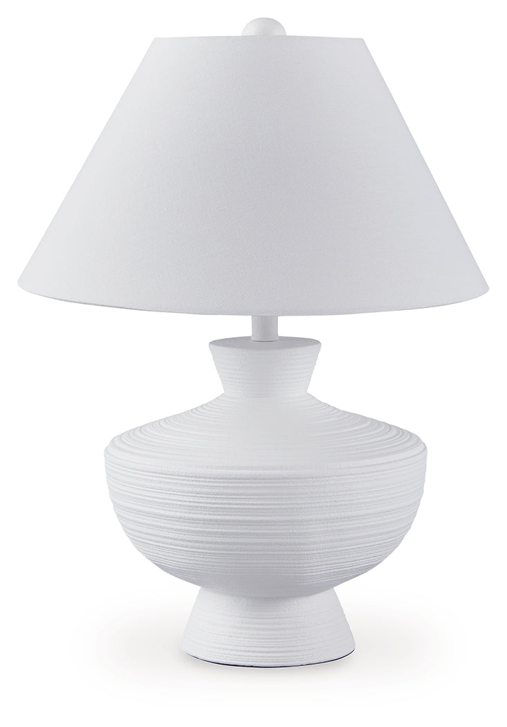 Harelwood White Poly Table Lamp - Ornate Home
