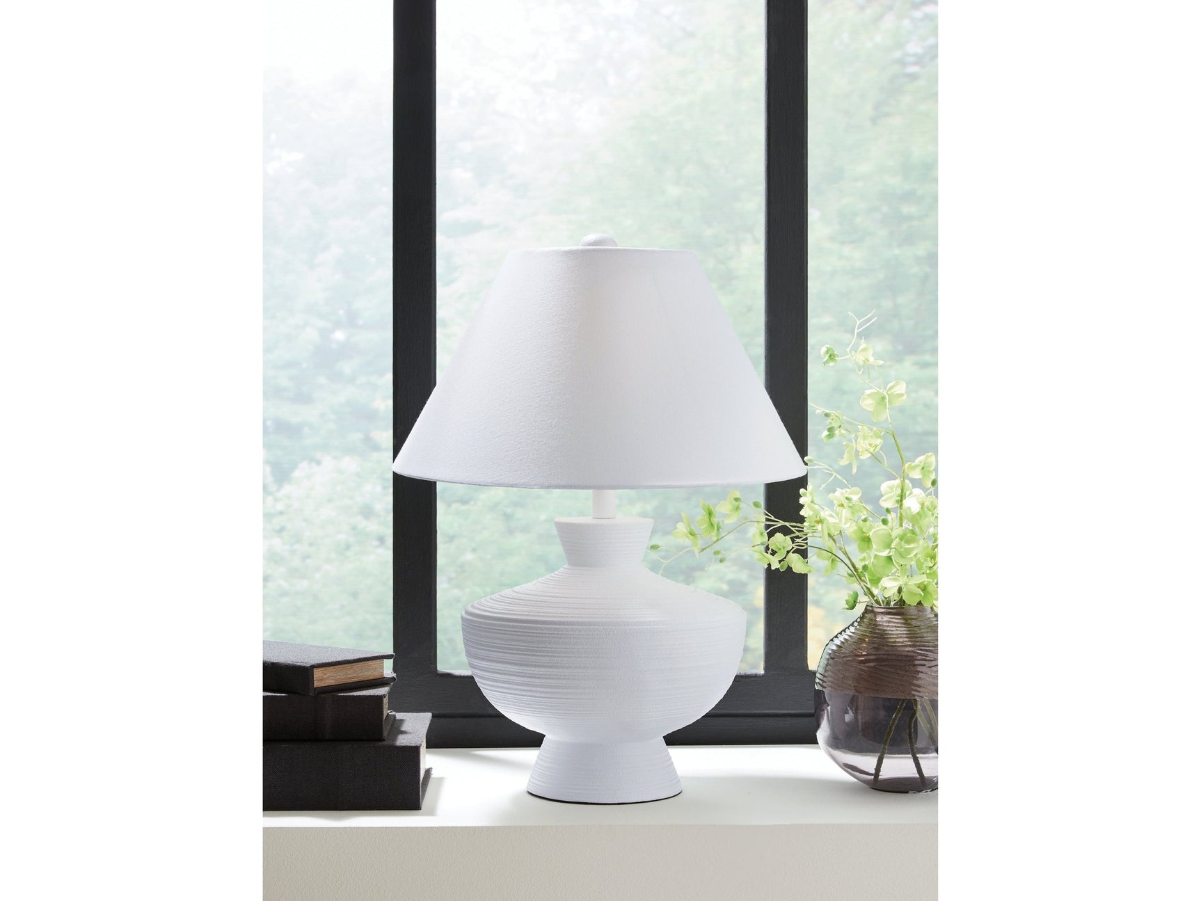 Harelwood White Poly Table Lamp - Ornate Home